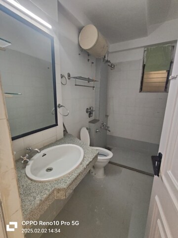 Bathroom in 3 BHK Apartment at Hiranandani Gardens Eternia, Powai – for Rent