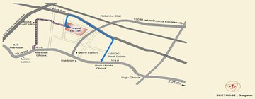 2 BHK Apartment – Map Location View at Ansal Heights Gurgaon, Sector 92 - for Sale