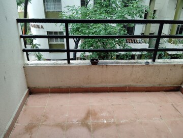 Balcony in 2.5 BHK Apartment at The Hillside Kanchajunga Kailash, Bavdhan – for Rent