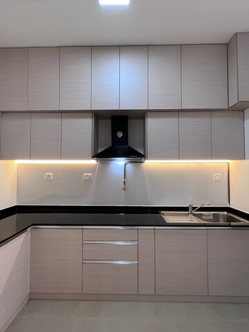Bathroom in 2 BHK Apartment at Bhartiya Nikoo Homes Phase 2, Thanisandra Main Road – for Rent