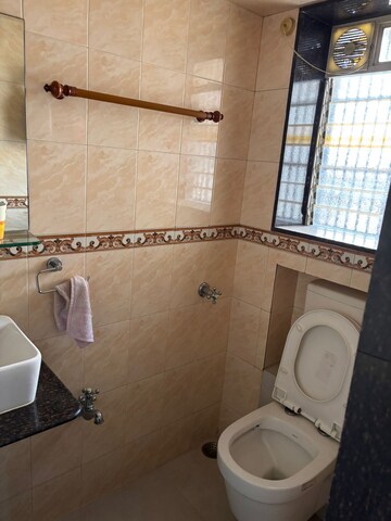 Bathroom in 2 BHK Apartment at Mahim West – for Rent