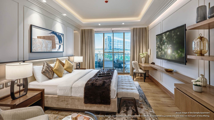 Bedroom, dlf-the-grove 4 Bedroom 2430 Sq.Ft. Builder Floor In Dlf Phase V Gurgaon 8154833