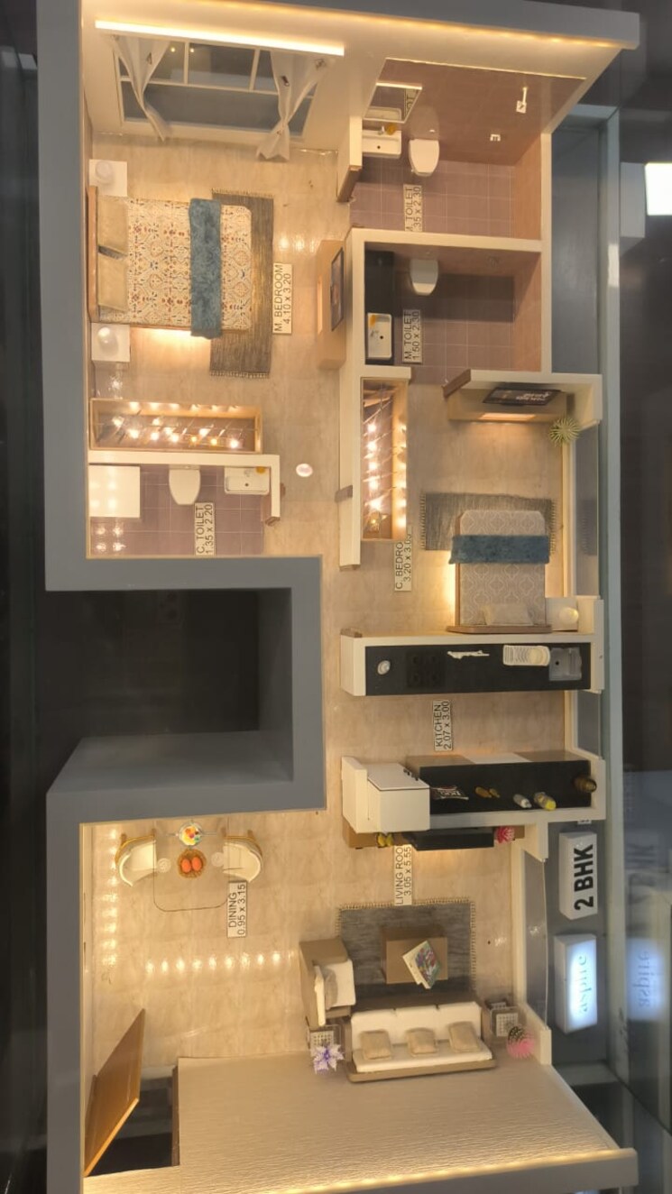 Kitchen, paranjape-aspire 2 Bedroom 727 Sq.Ft. Apartment In Andheri West Mumbai 8154970