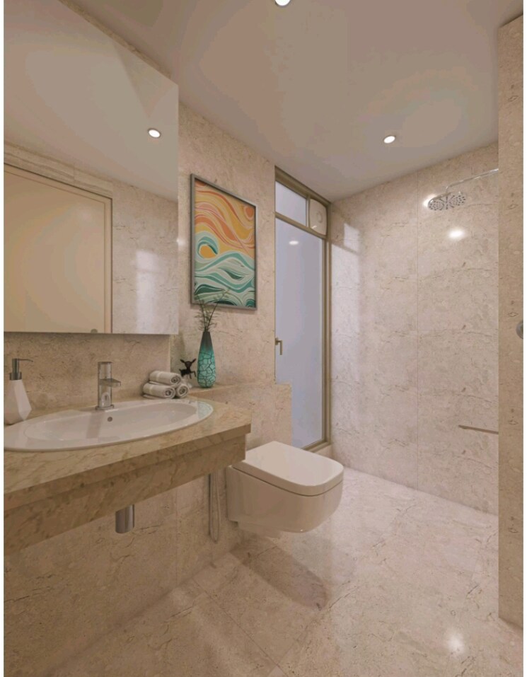Bathroom, satguru-florence 2 Bedroom 661 Sq.Ft. Apartment In Kasarvadavali Thane 8155182