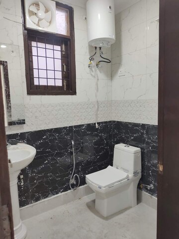 Bathroom in 1 BHK Builder Floor at Chattarpur – for Rent