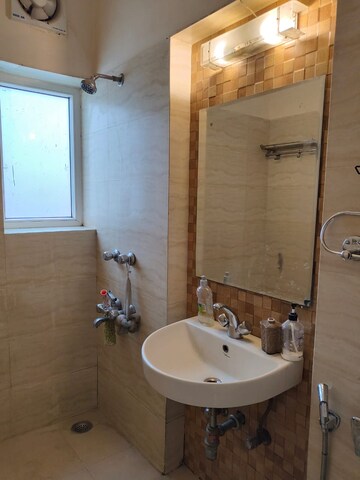 Bathroom in 3 BHK Apartment at Vasant Kunj – for Rent