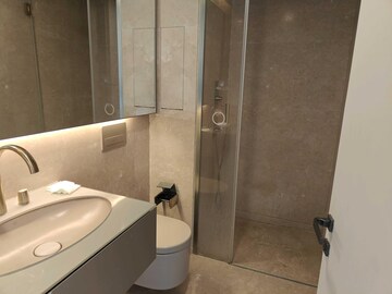 Bathroom in 3 BHK Apartment at Lodha The World Towers World One Tier 2, Worli – for Rent