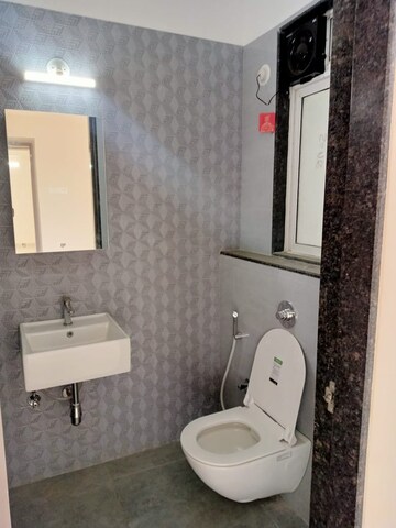 Bathroom in 2 BHK Apartment at Ashar Axis, Majiwada – for Rent
