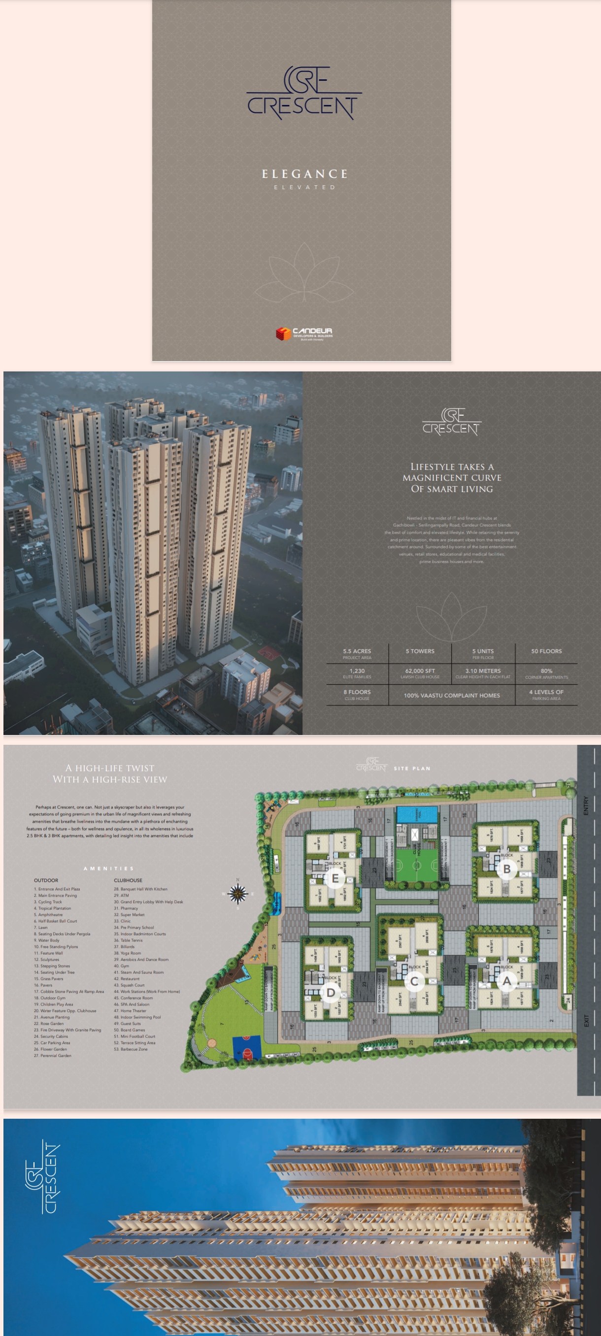 3 BHK + Servant Room Apartment For Sale in Candeur Crescent