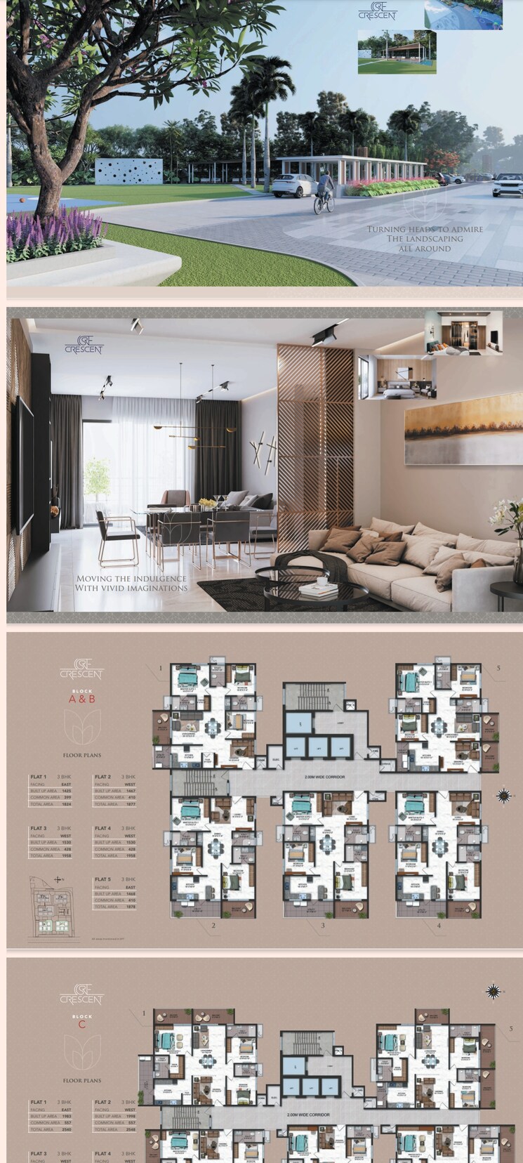 Floor Plan, candeur-crescent 3 Bedroom 1652 Sq.Ft. Apartment In Serilingampally Hyderabad 8155574