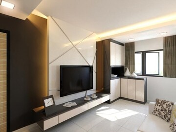 Living Room in 4 BHK Apartment at Rustomjee Crown, Prabhadevi – for Rent