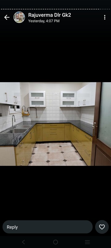 Kitchen in 3 BHK Builder Floor at Uday Park – for Rent