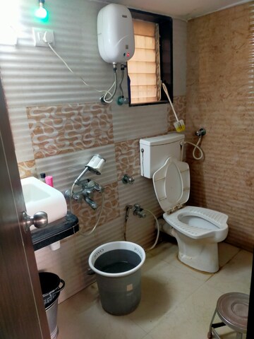 Bathroom in 1 BHK Apartment at Agarwal Solitaire, Virar West – for Rent