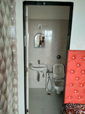 Bathroom in 1 BHK Apartment at Vihang Valley Phase 3, Kasarvadavali – for Rent