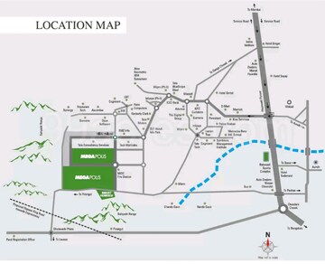 2 BHK Apartment – Map Location View at Megapolis Symphony, Hinjewadi - for Sale