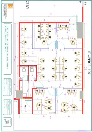 Floor Plan in  Office Space at Squarefeet Centrum, Wagle Industrial Estate – for Rent