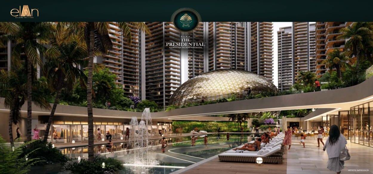 3 BHK + Pooja Room,Servant Room,Study Room Apartment For Sale in Elan The Presidential