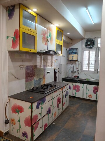 Kitchen in 3 BHK Apartment at Sector 18, Dwarka – for Rent