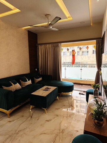 Living Room in 2 BHK Apartment at Rustomjee Urbania Azziano, Majiwada – for Sale