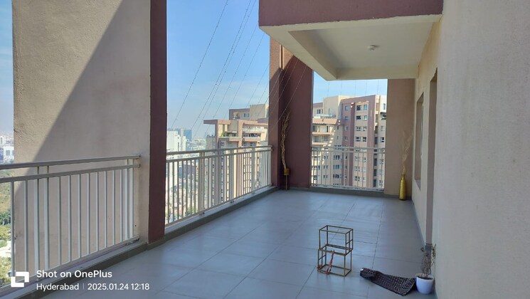 Balcony, koncept-ambience-the-botanika-empress 4 Bedroom 4060 Sq.Ft. Apartment In Gachibowli Hyderabad 8157015