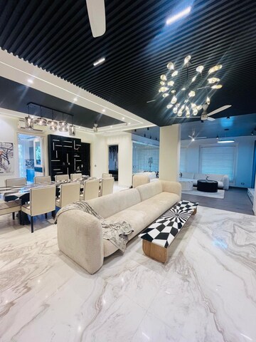 Living Room in 4 BHK Builder Floor at Eros Rosewood City, Sector 49 – for Sale