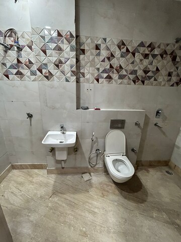 Bathroom in 3 BHK Builder Floor at Paschim Vihar – for Rent