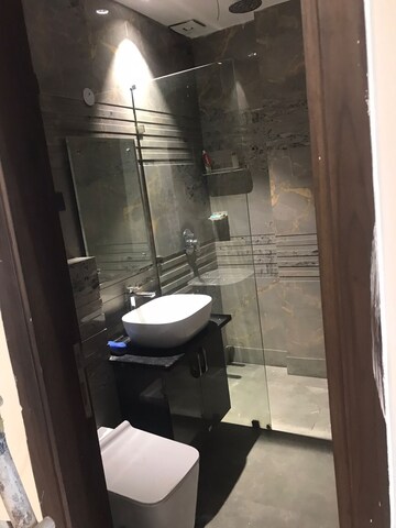 Bathroom in 3 BHK Builder Floor at Paschim Vihar – for Rent