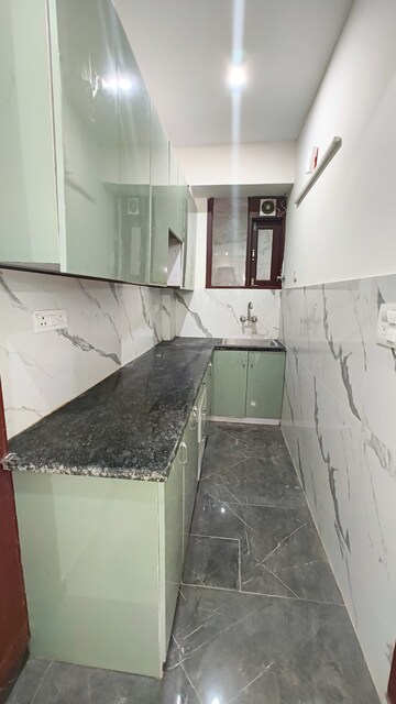 Kitchen in 2 BHK Builder Floor at Palm Residency Chhatarpur, Chattarpur – for Rent