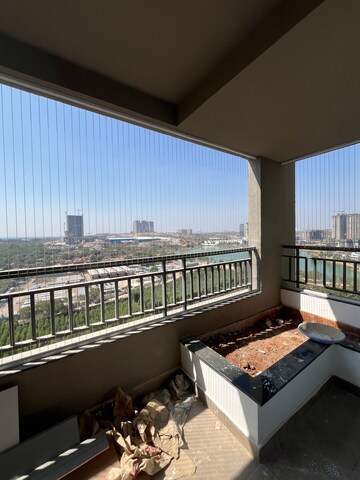 Balcony in 3 BHK Apartment at ASBL Spire, Kokapet – for Rent
