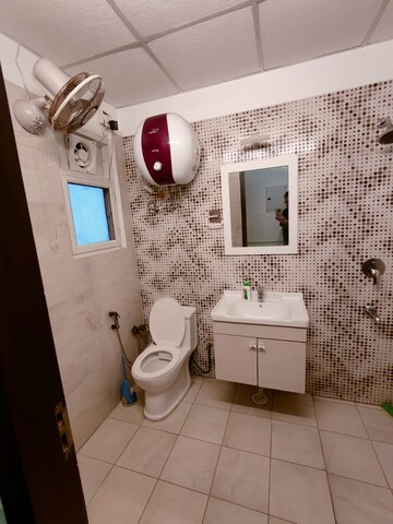 Bathroom in 3 BHK Apartment at Elite Golf Green, Sector 79 – for Rent