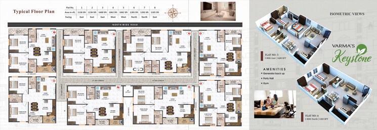 Floor Plan, kaggadasapura 2 Bedroom 1130 Sq.Ft. Apartment In Kaggadasapura Bangalore 8157977
