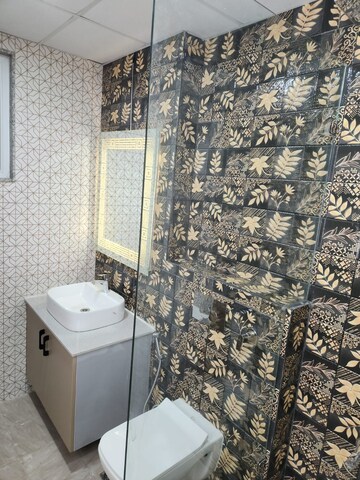 Bathroom in 1 BHK Builder Floor at Sector 26a – for Rent