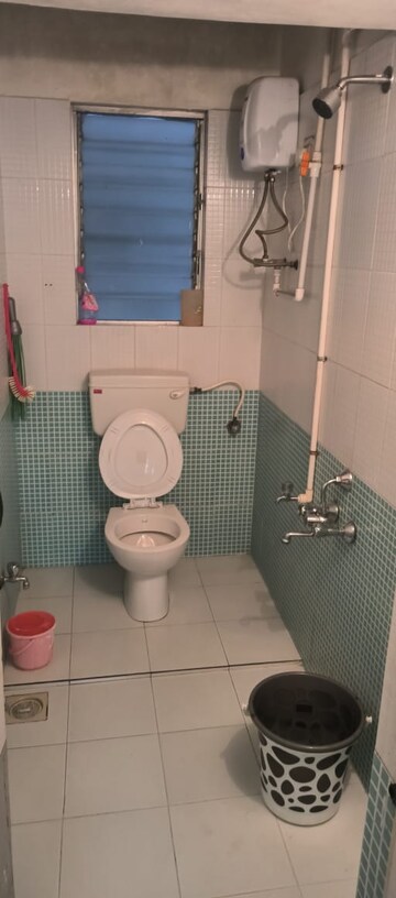 Bathroom in 2 BHK Apartment at Sneh Akshay Nagar Phase III, Pimple Nilakh – for Rent