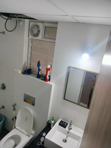 Bathroom in 1.5 BHK Apartment at Godrej Emerald, Ghodbunder Road – for Rent