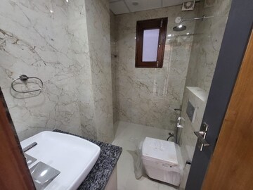 Bathroom in 3 BHK Builder Floor at RWA Residential Society Sector 46, Sector 46 – for Rent