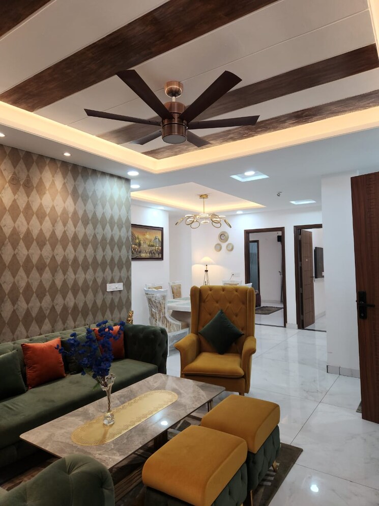 Living Room, gmada aerocity 3 Bedroom 120 Sq.Yd. Builder Floor In Gmada Aerocity Zirakpur 8158911