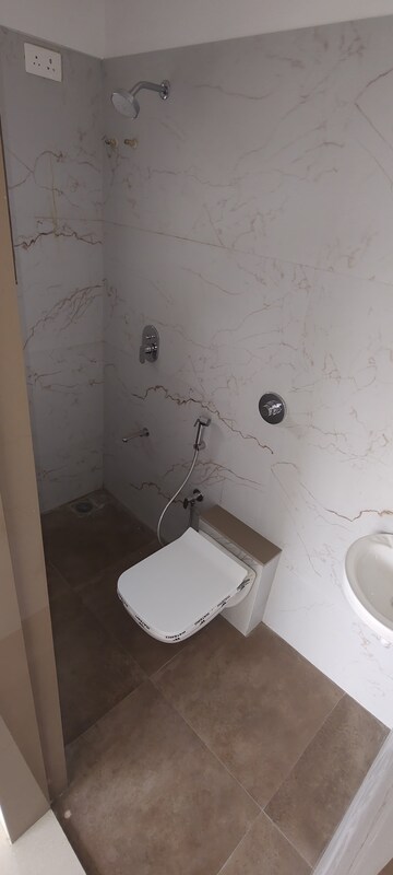Bathroom in 1 BHK Apartment at Ashar Axis, Majiwada – for Rent