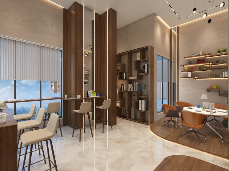 Living Room, pride-dreams-paradise 2 Bedroom 689 Sq.Ft. Apartment In Kolbad Thane 8159036