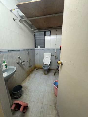 Bathroom in 2 BHK Apartment at Goel Ganga Orchard, Mundhwa – for Rent