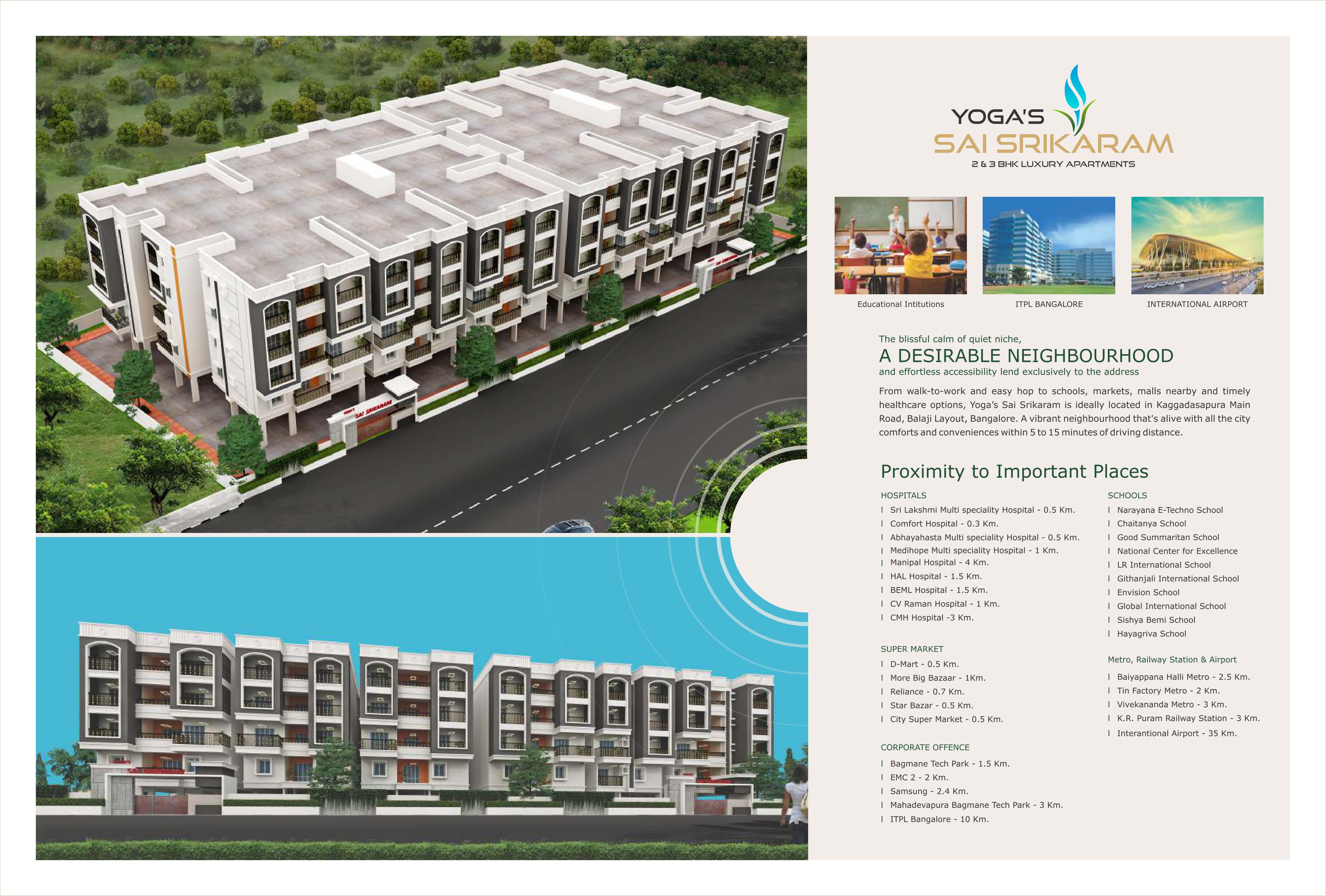2 BHK Apartment For Sale in Yoga's Sai Srikaram 