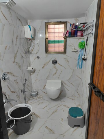 Bathroom in 2 BHK Apartment at Vasai West – for Rent