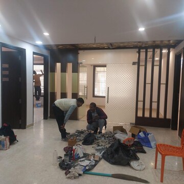 Living Room in 3.5 BHK Builder Floor at Paschim Vihar – for Rent