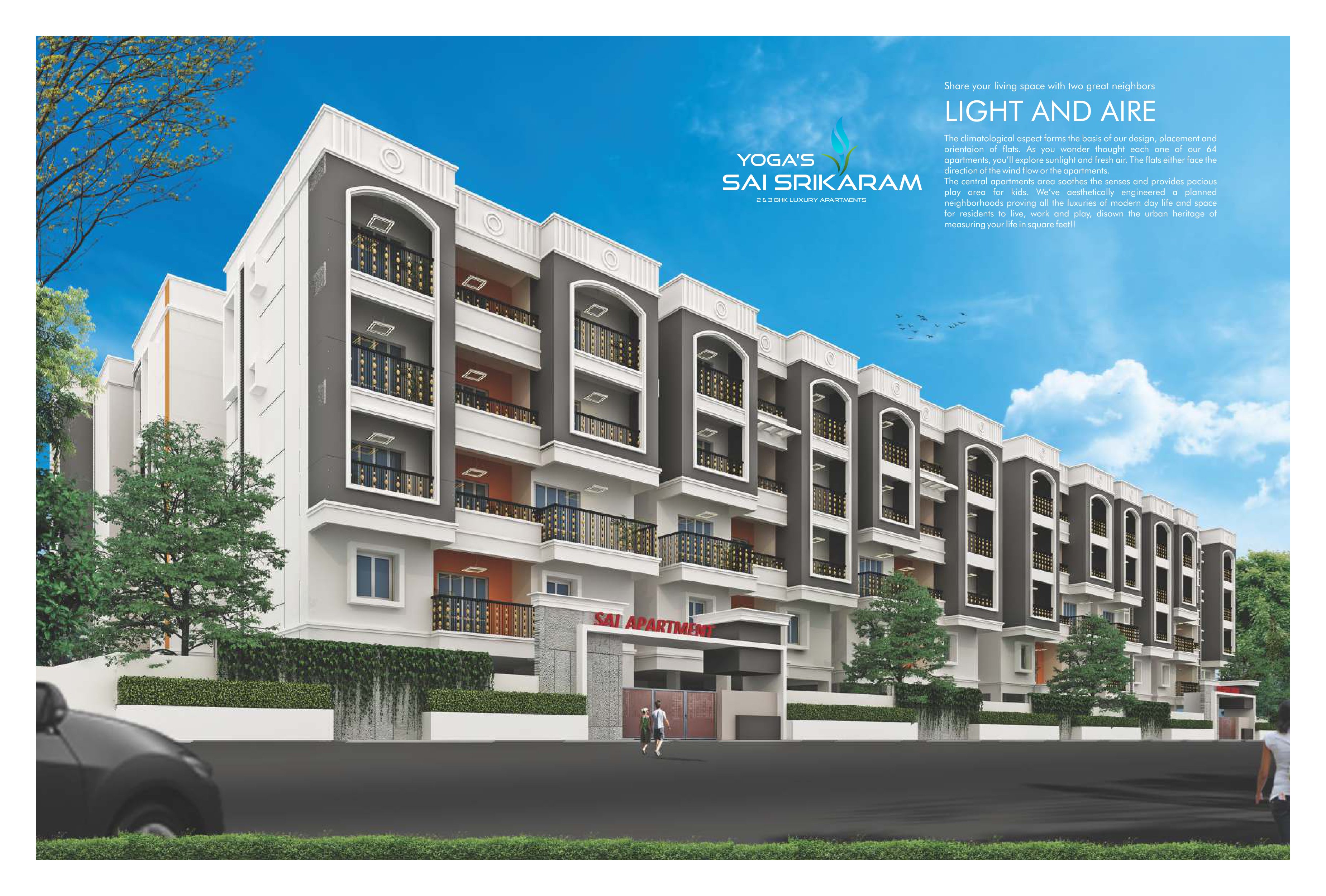 3 BHK Apartment For Sale in Yoga's Sai Srikaram 
