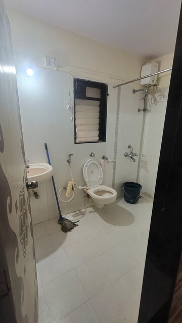 Bathroom in 3 BHK Apartment at Shantai Bungalow, Kasarvadavali – for Sale