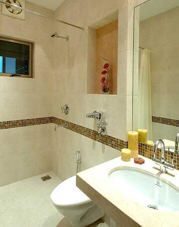 Bathroom in 3 BHK Apartment at Oberoi Springs, Andheri West – for Sale