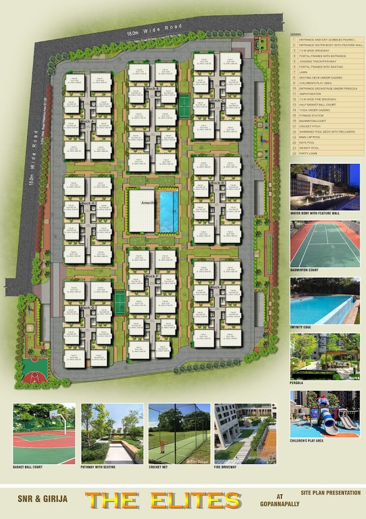 Master Plan, snr-the-elite 3 Bedroom 1890 Sq.Ft. Apartment In Gopanpally Hyderabad 8159721