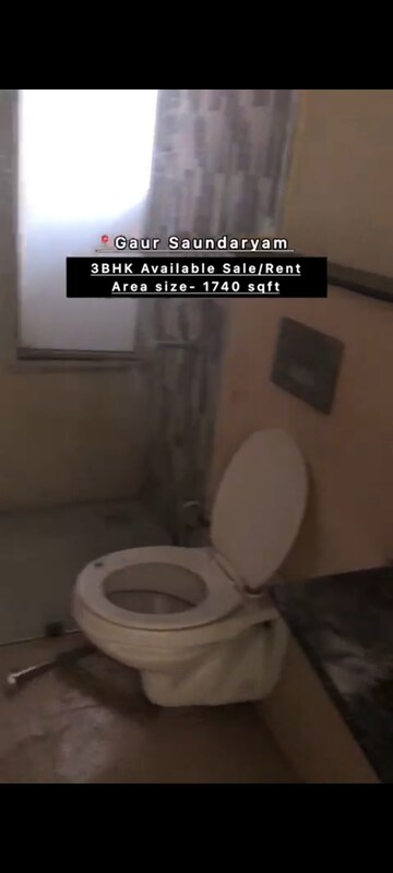 Bathroom in 3.5 BHK Apartment at Gaur Saundaryam, Tech Zone 4 Greater Noida – for Rent