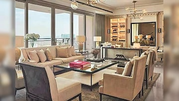 Living Room in 4 BHK Apartment at DLF The Dahlias, Sector 54 – for Sale