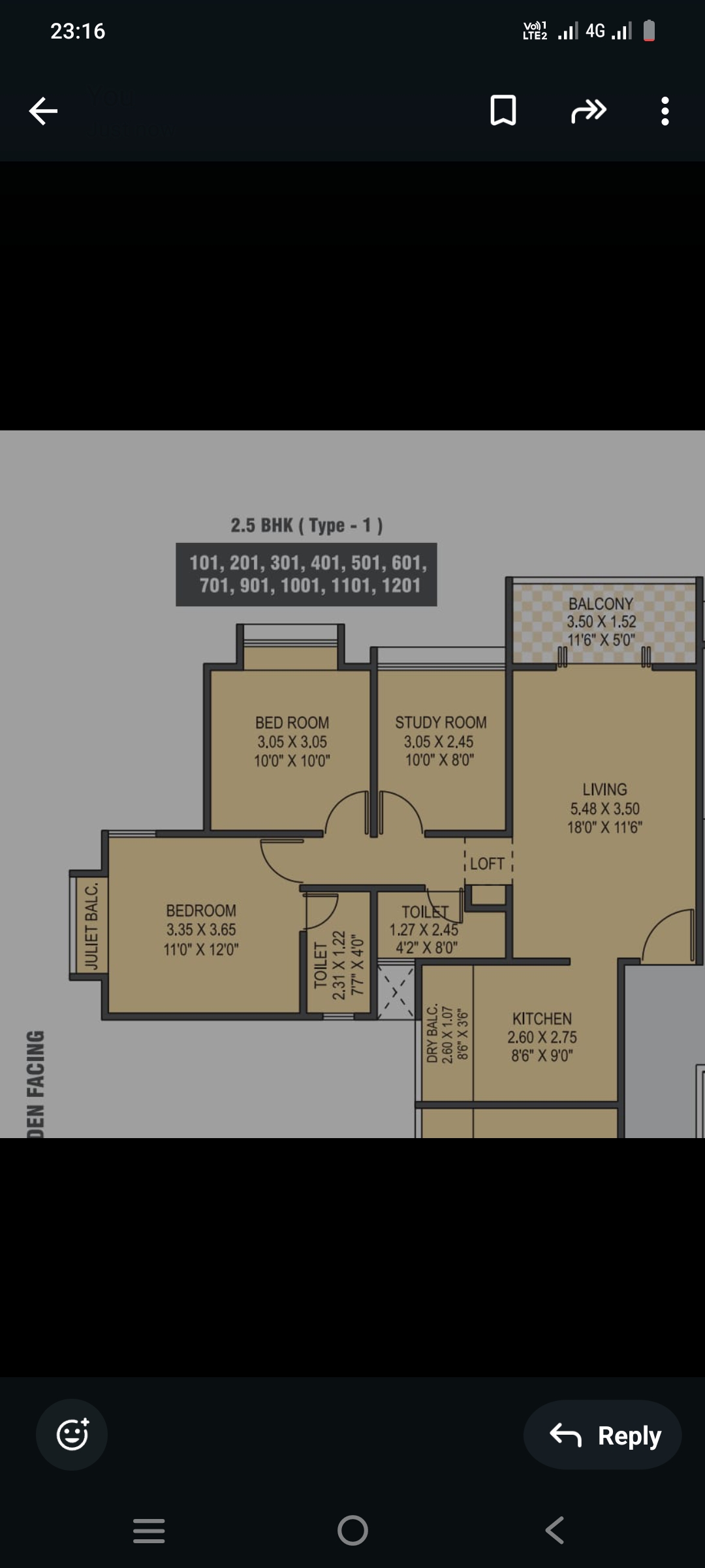 2.5 BHK + Pooja Room Apartment For Sale in Krisala 41 Elite