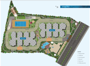 Master Plan in 3 BHK Apartment at Vishnu Vistara, Hi Tech City – for Sale
